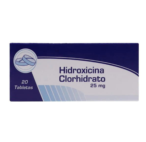 HIDROXICINA 25 MG GENFAR CAJA X 20 TAB 7702605102303 7704412159969 7703712031302